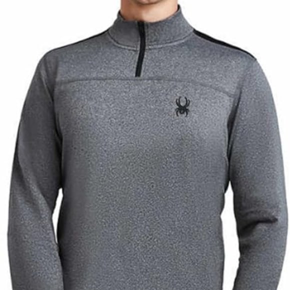 Spyder Men's Quarter Zip Long Sleeve Performance Pullover - Picture 6 of 6